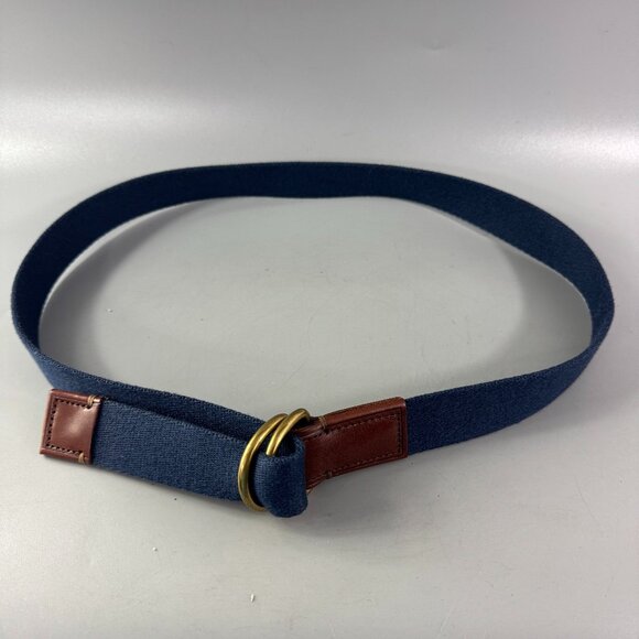 J. Crew D-ring Webbed Belt in Blue, Women's Size M - Picture 2 of 10